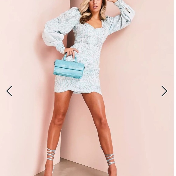 ASOS Luxe Beaded Mini Dress - Picture 1 of 3